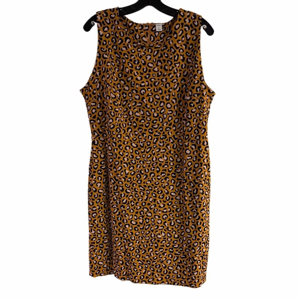 NWOT Old Navy Animal Print Knit Sheath Dress Size XL